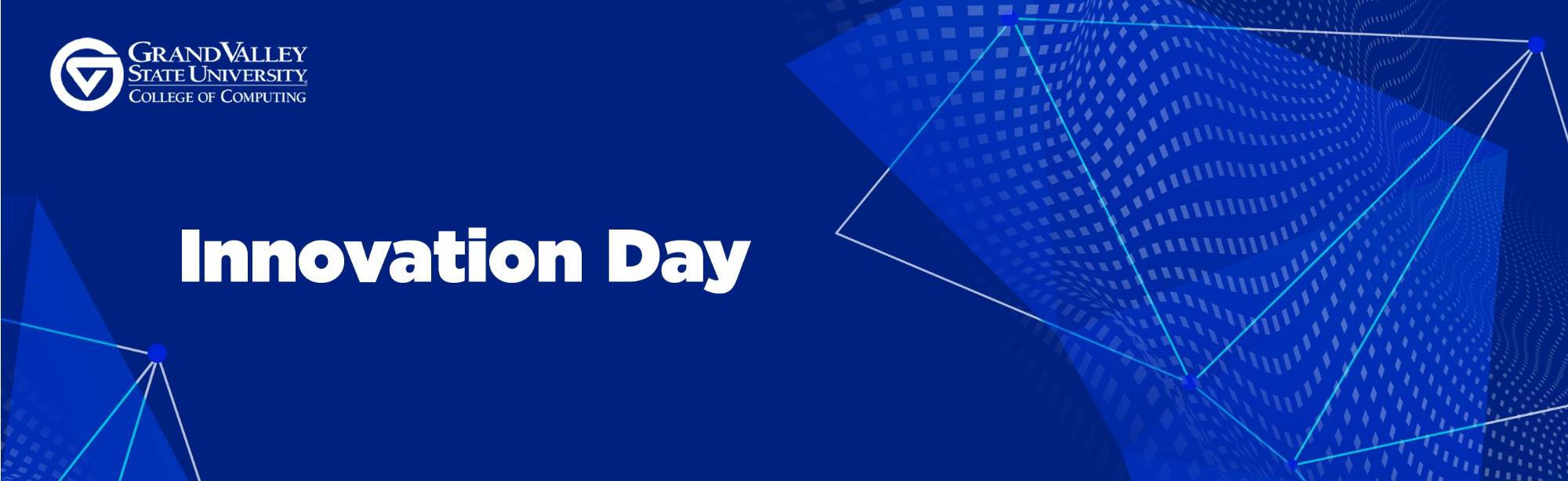 Graphics containing Innovation Day text
